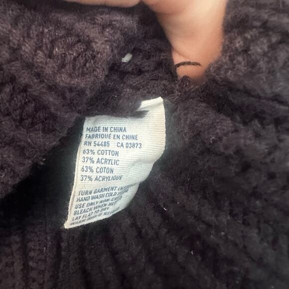 American Eagle Crossover deep v Wrap black Sweater size small - Picture 6 of 6